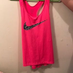 Hot pink nike tank